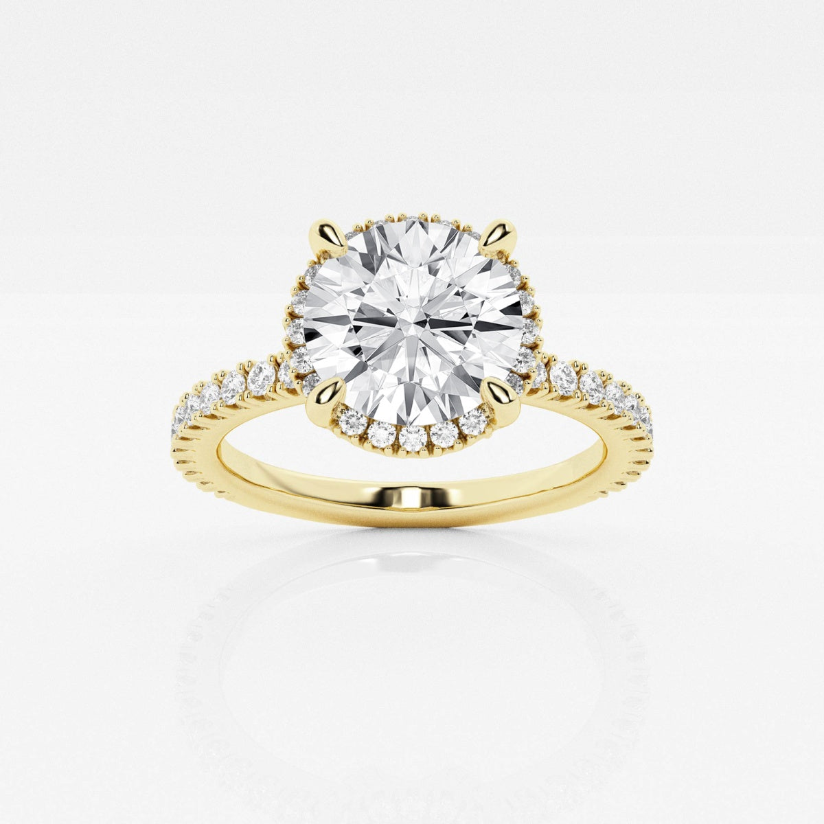 Emery - Hidden Halo Design Engagement Ring