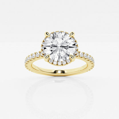 Emery - Hidden Halo Design Engagement Ring