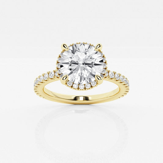 Emery - Hidden Halo Design Engagement Ring