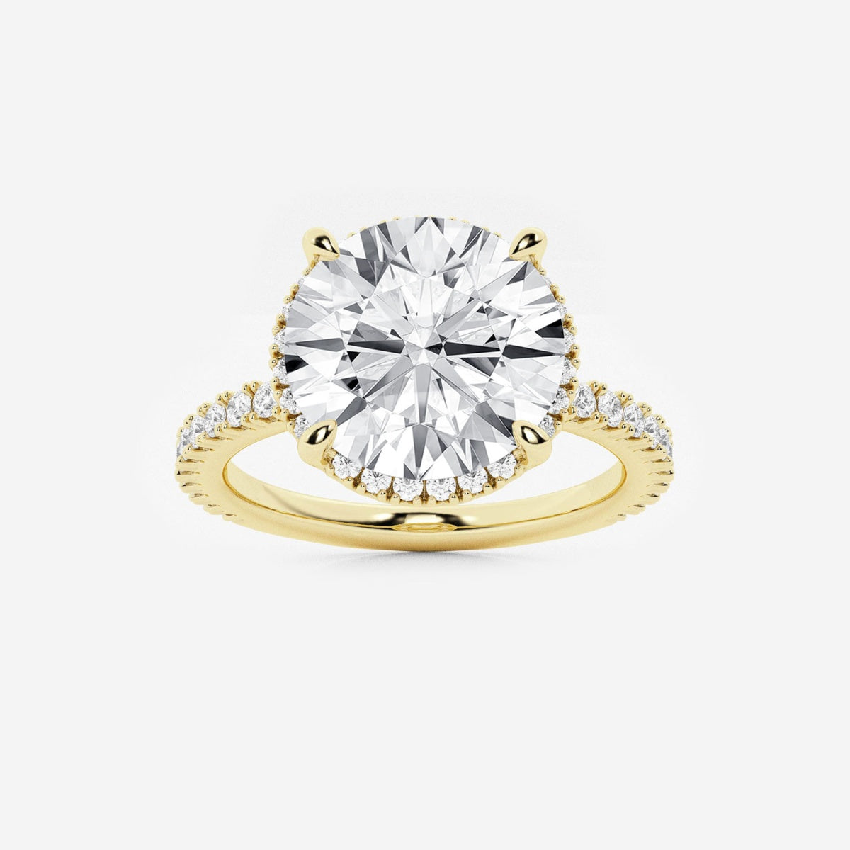 Emery - Hidden Halo Design Engagement Ring