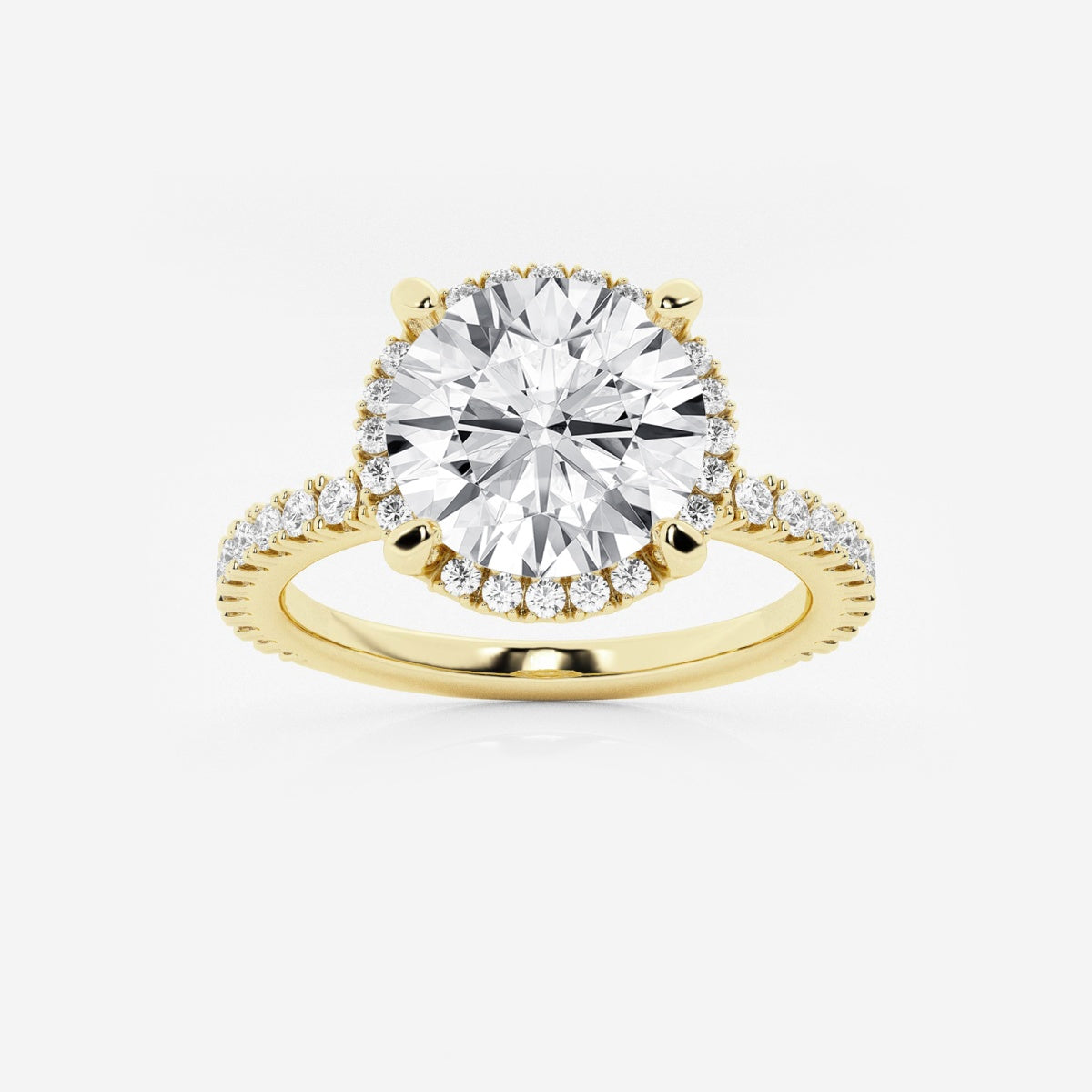 Emery - Hidden Halo Design Engagement Ring