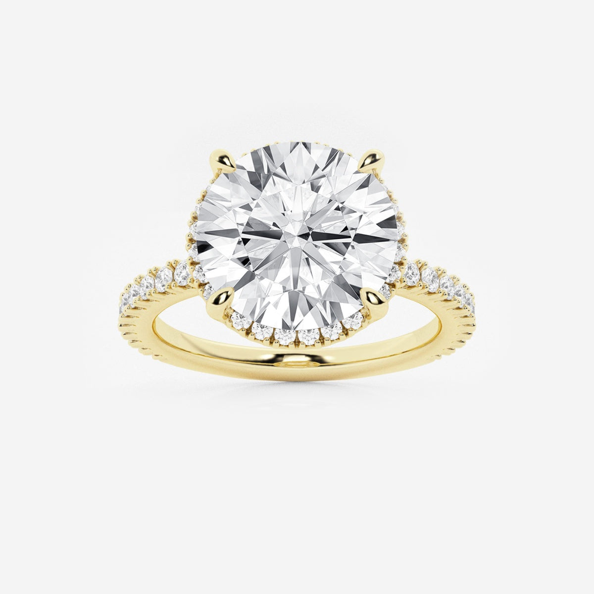 Emery - Hidden Halo Design Engagement Ring