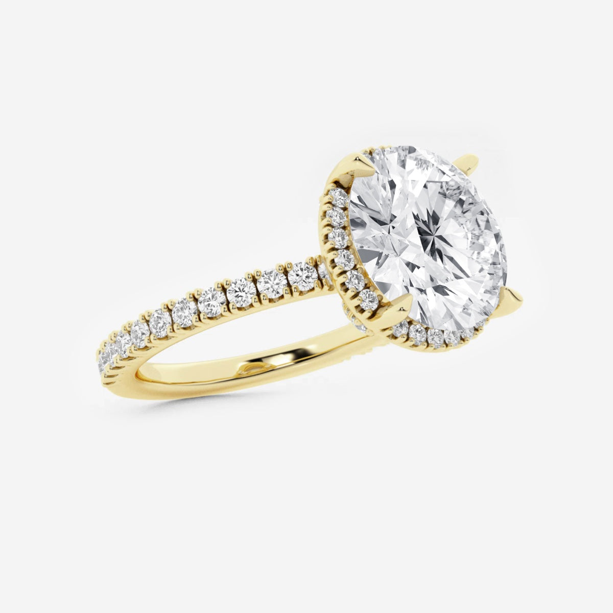 Emery - Hidden Halo Design Engagement Ring