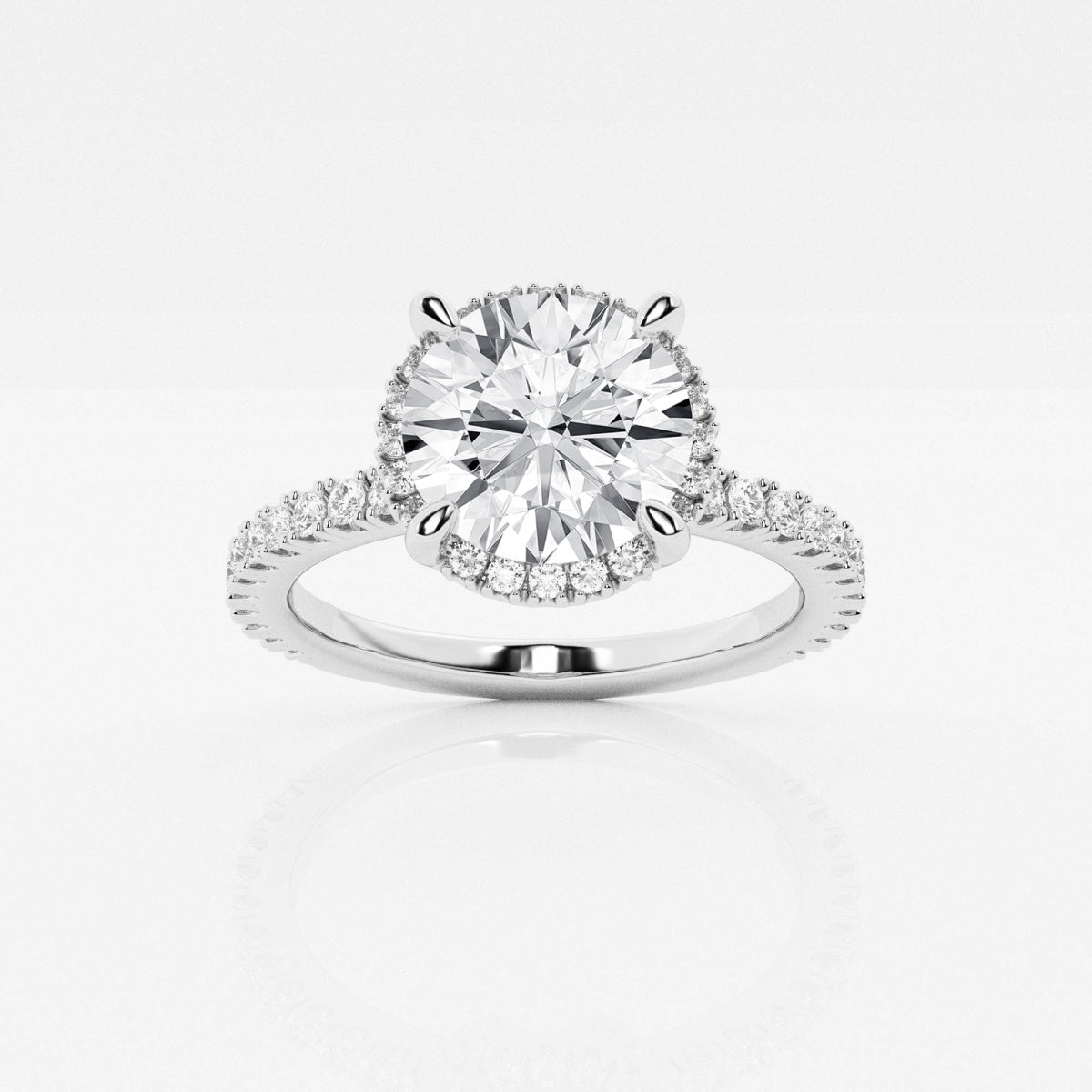 Emery - Hidden Halo Design Engagement Ring