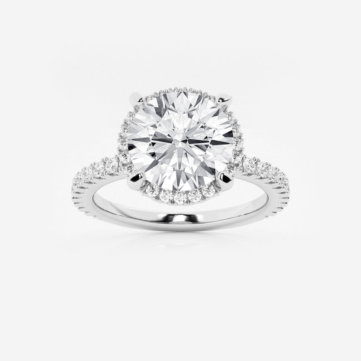 Emery - Hidden Halo Design Engagement Ring