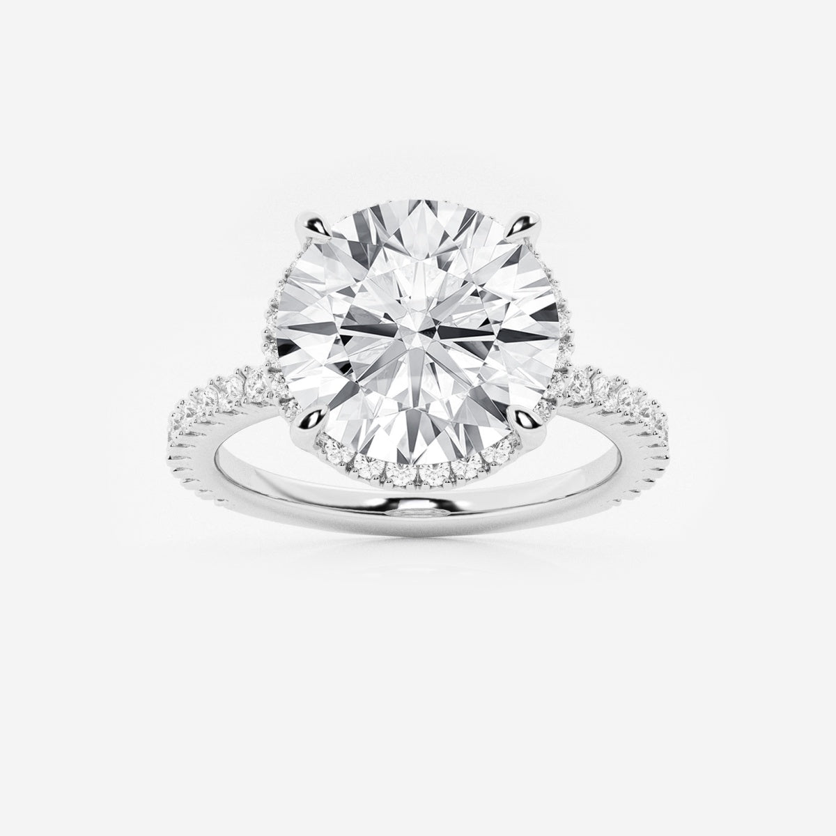 Emery - Hidden Halo Design Engagement Ring