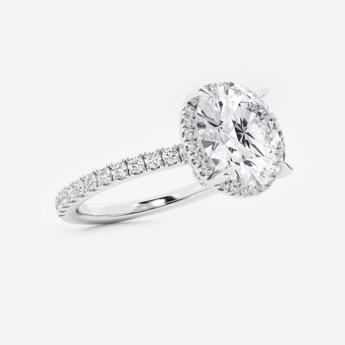 Emery - Hidden Halo Design Engagement Ring