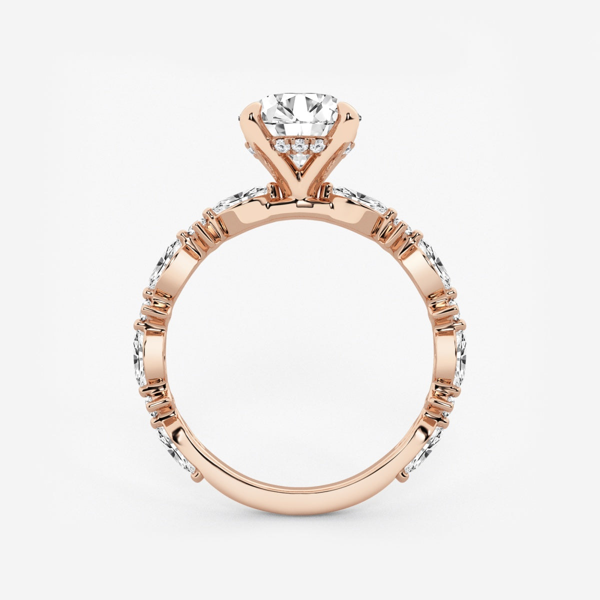 Emilia - Cushion Bridal Set Engagement Ring