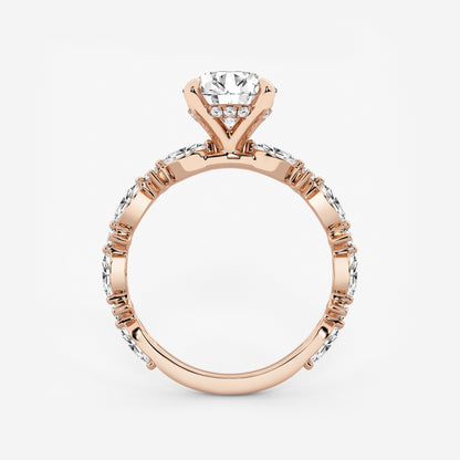 Emilia - Cushion Bridal Set Engagement Ring