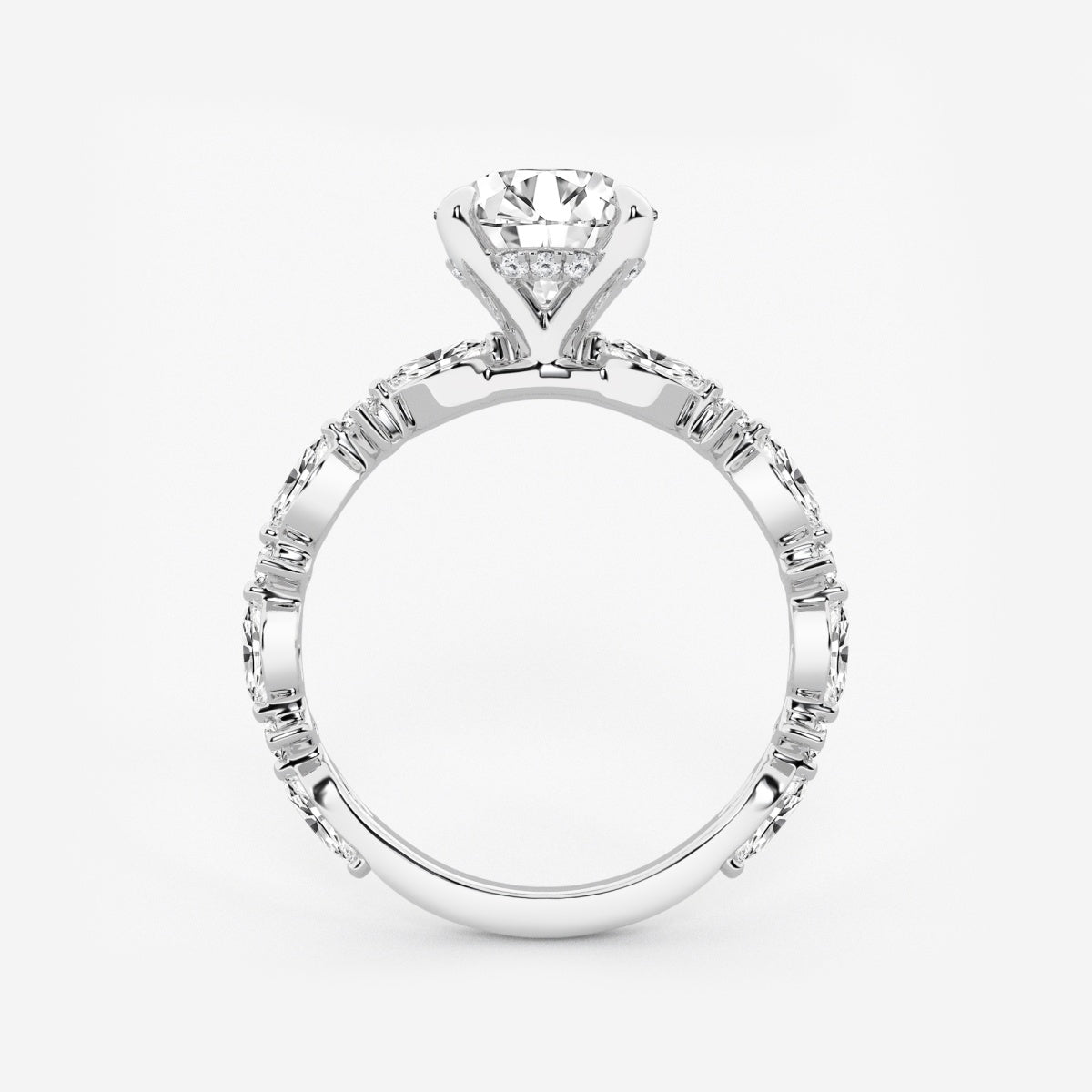 Emilia - Cushion Bridal Set Engagement Ring