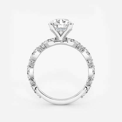 Emilia - Cushion Bridal Set Engagement Ring