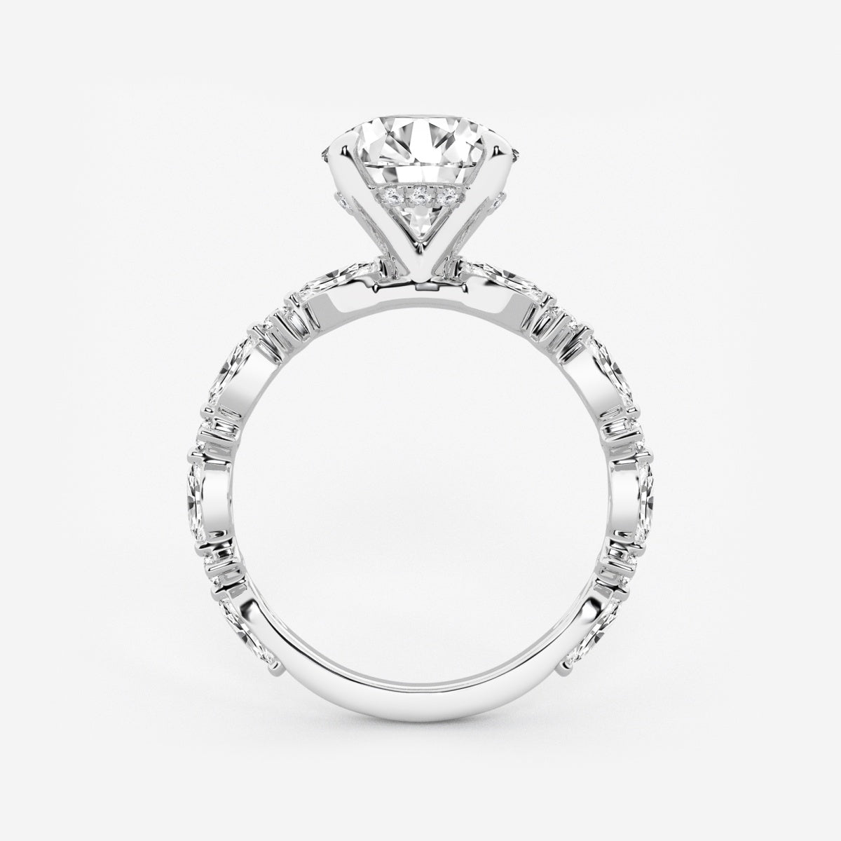 Emilia - Cushion Bridal Set Engagement Ring