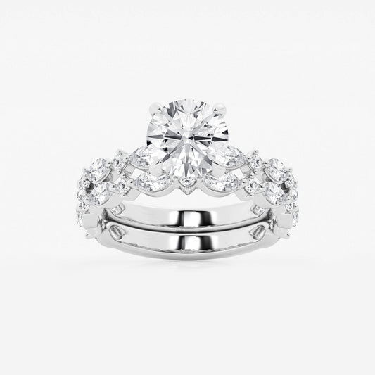 Emilia - Cushion Bridal Set Engagement Ring