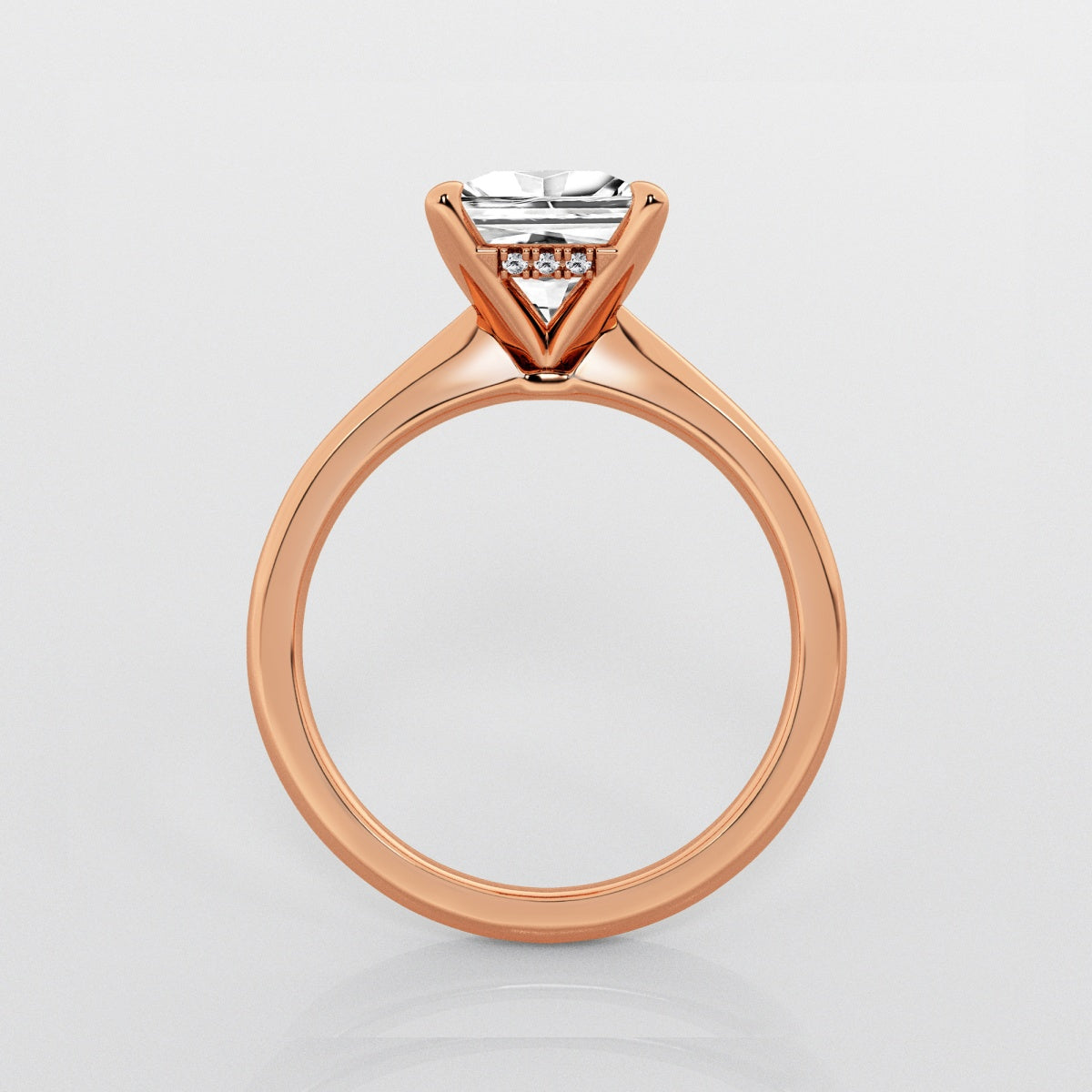 Esme - Hidden Halo Design Engagement Ring