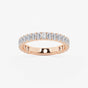 Zuri - Modern Three-Quarter Style Wedding Ring