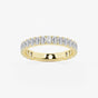Zuri - Modern Three-Quarter Style Wedding Ring