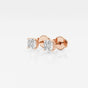 Estelle - Classic Solitaire Design Earrings