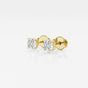 Estelle - Classic Solitaire Design Earrings