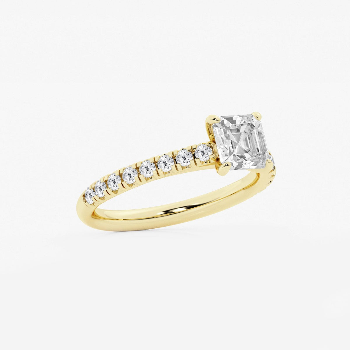 Estelle - French Pave Elegance Engagement Ring