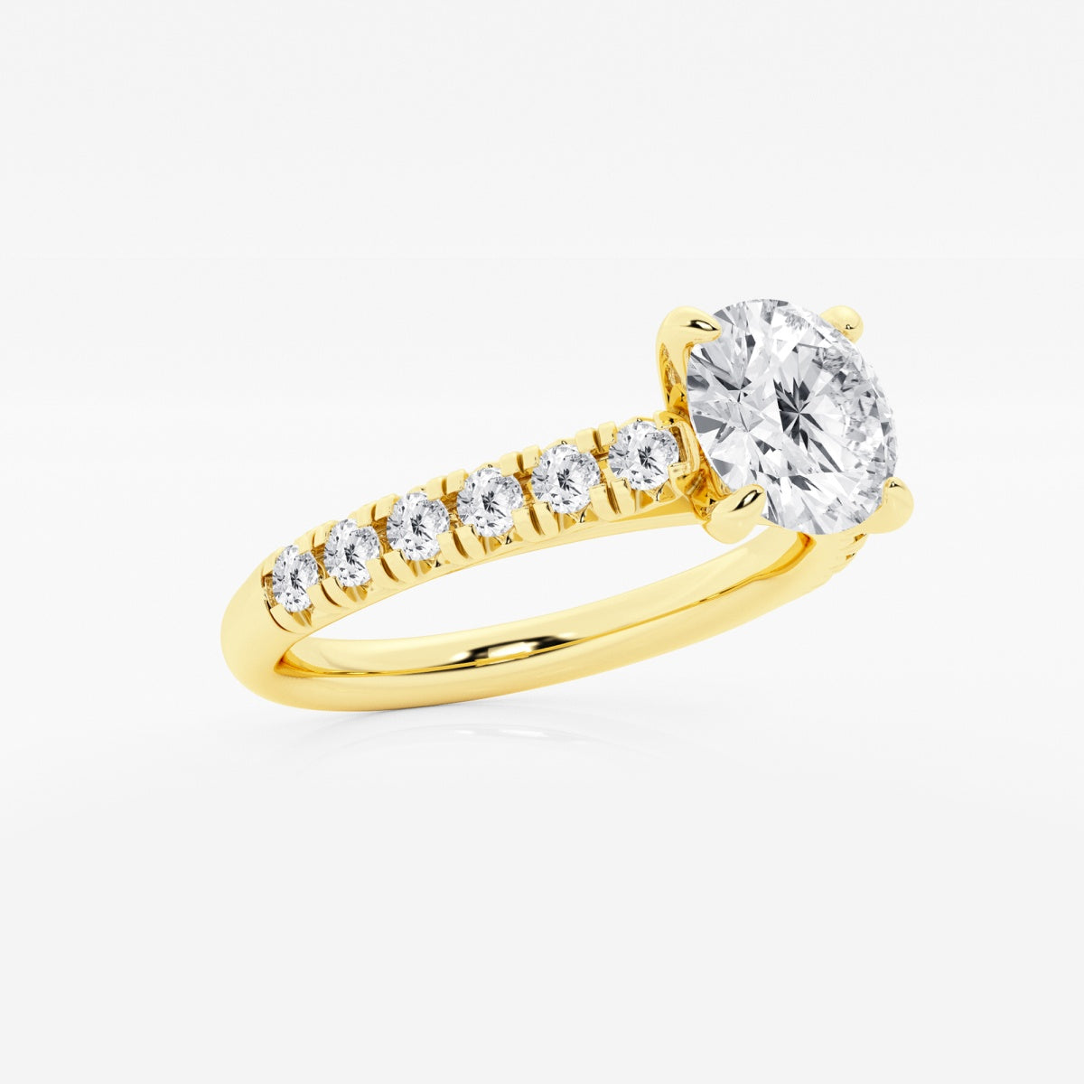 Estelle - French Pave Elegance Engagement Ring