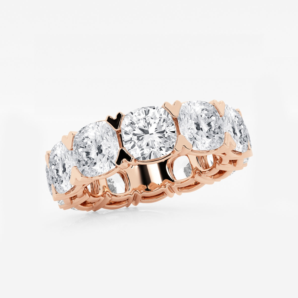 Evangeline - Bold V-Prong Design Wedding Ring