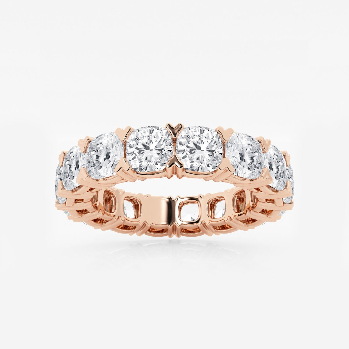 Evangeline - Bold V-Prong Design Wedding Ring