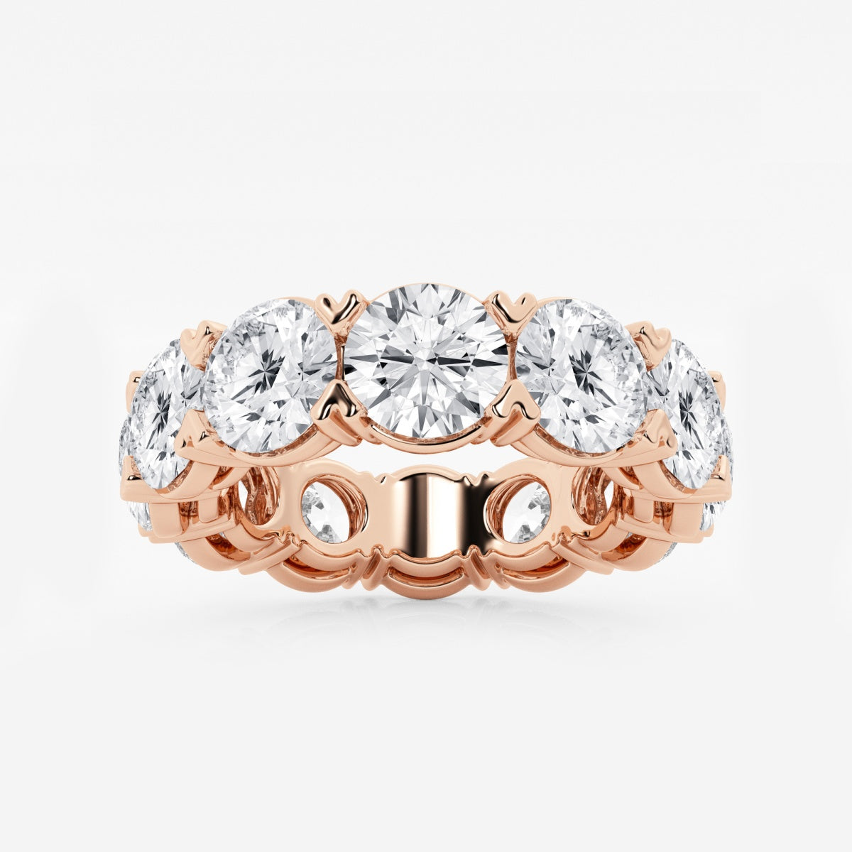 Evangeline - Bold V-Prong Design Wedding Ring