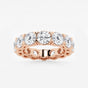 Evangeline - Bold V-Prong Design Wedding Ring