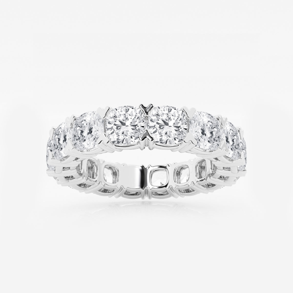 Evangeline - Bold V-Prong Design Wedding Ring