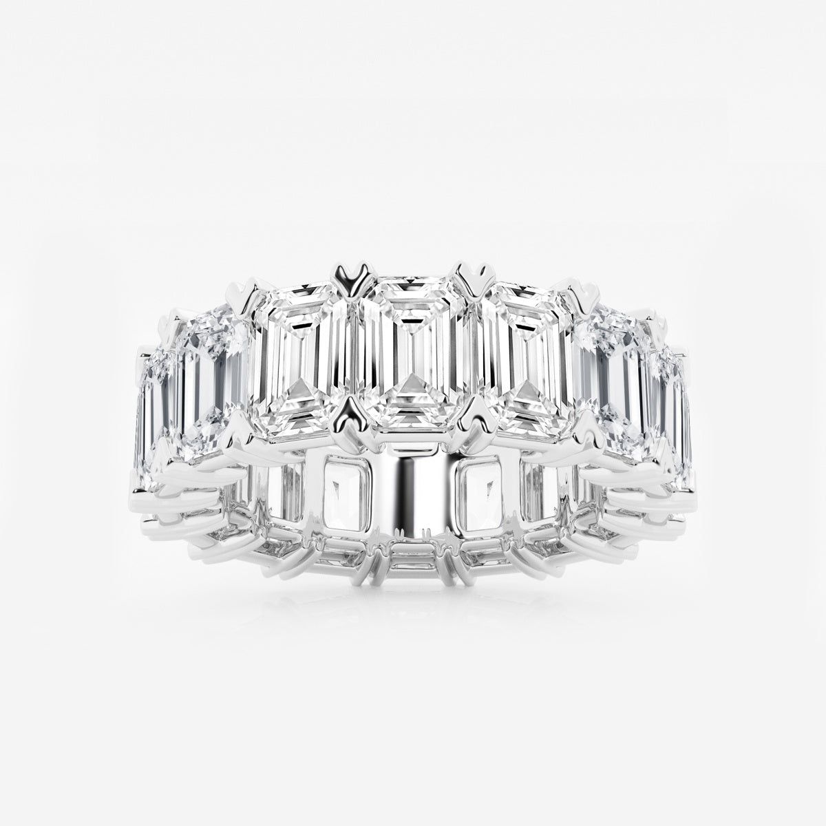 Evangeline - Bold V-Prong Design Wedding Ring