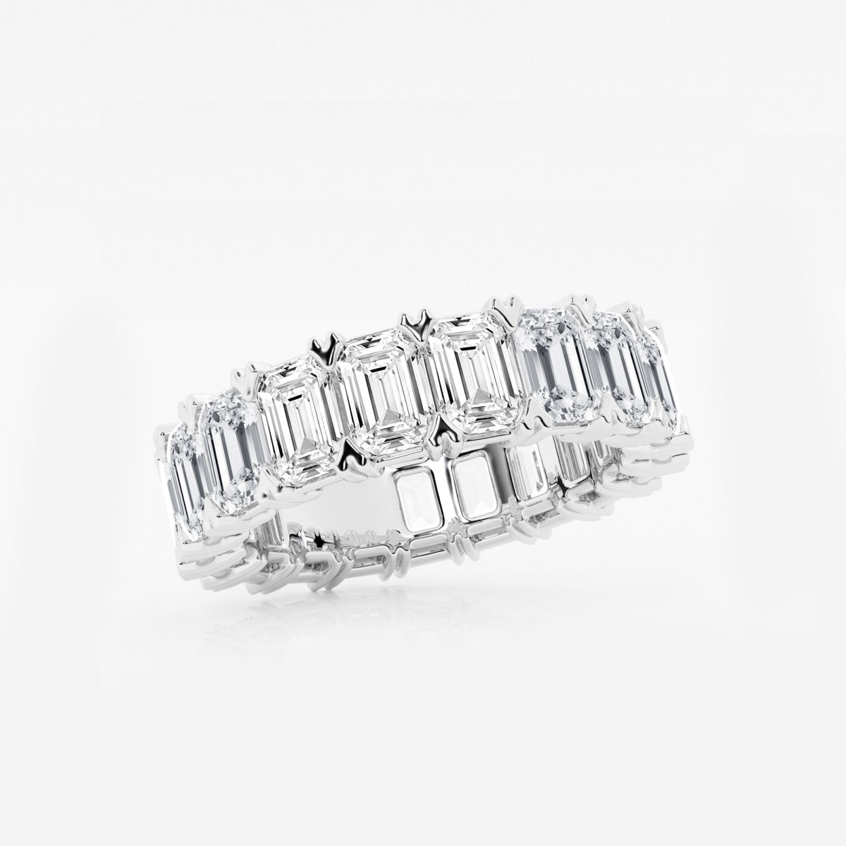 Evangeline - Bold V-Prong Design Wedding Ring