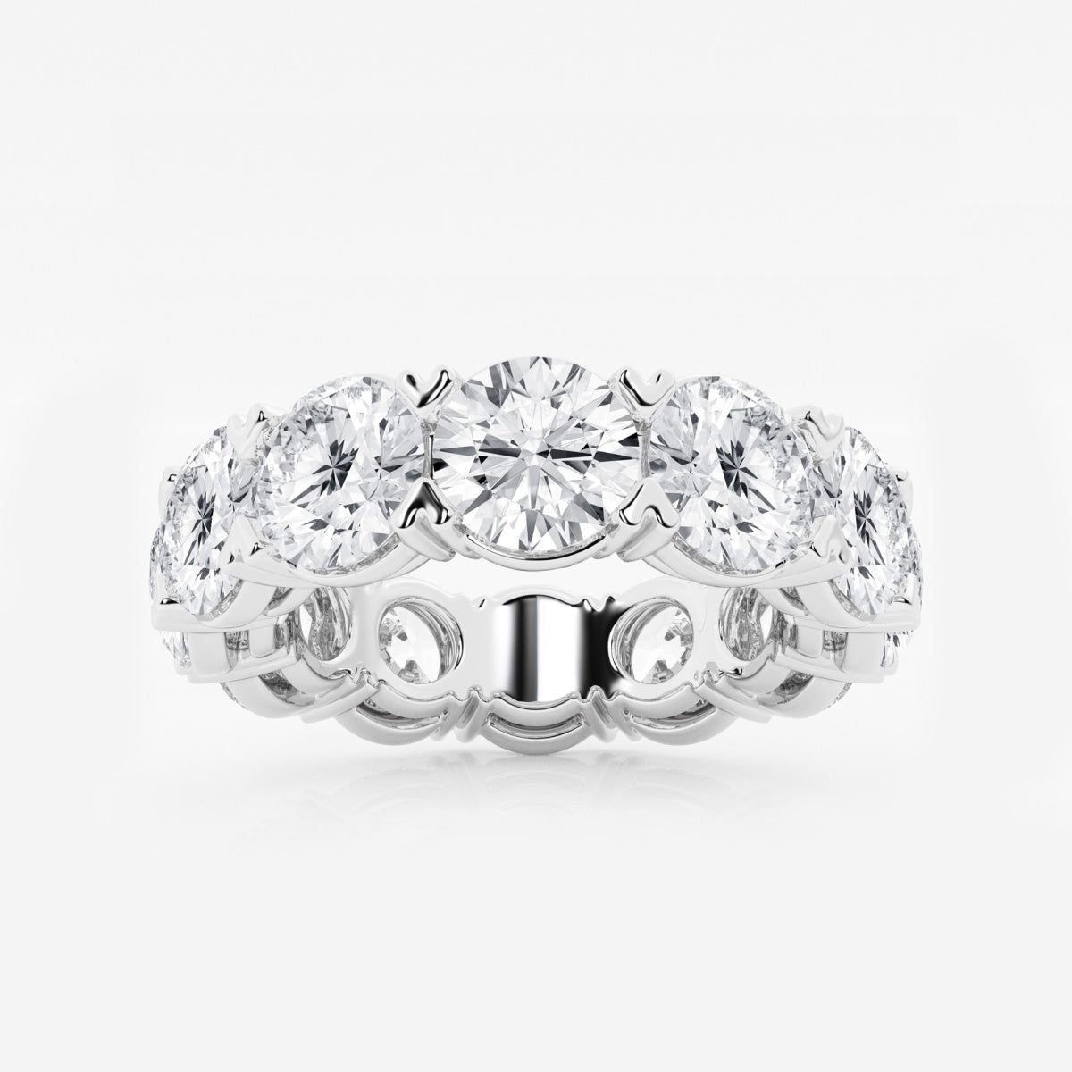 Evangeline - Bold V-Prong Design Wedding Ring