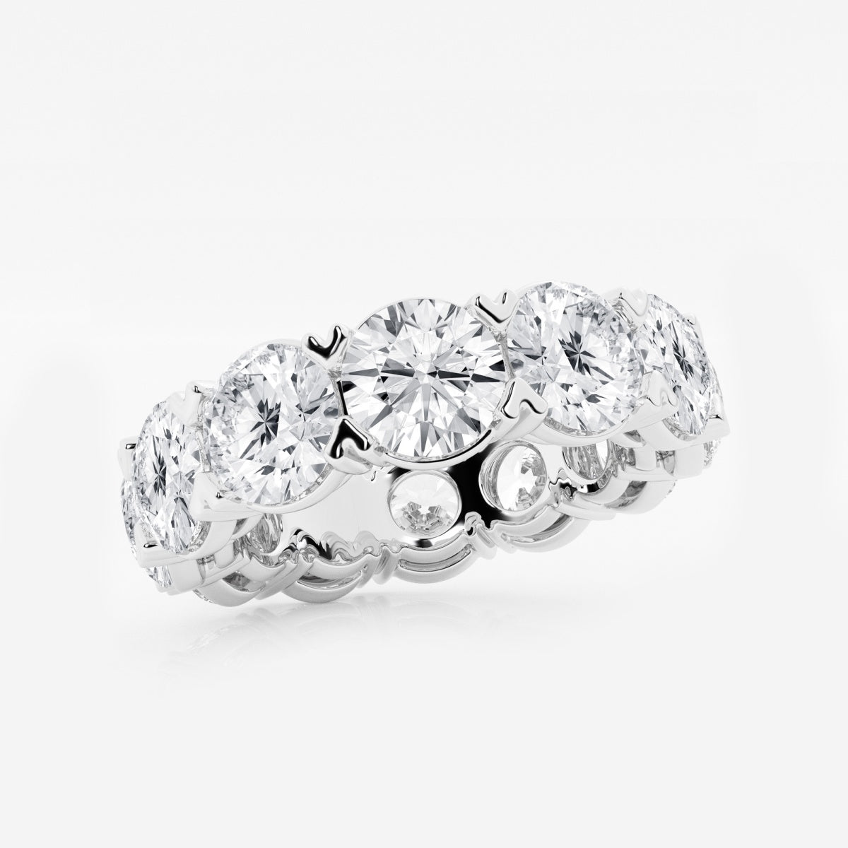 Evangeline - Bold V-Prong Design Wedding Ring