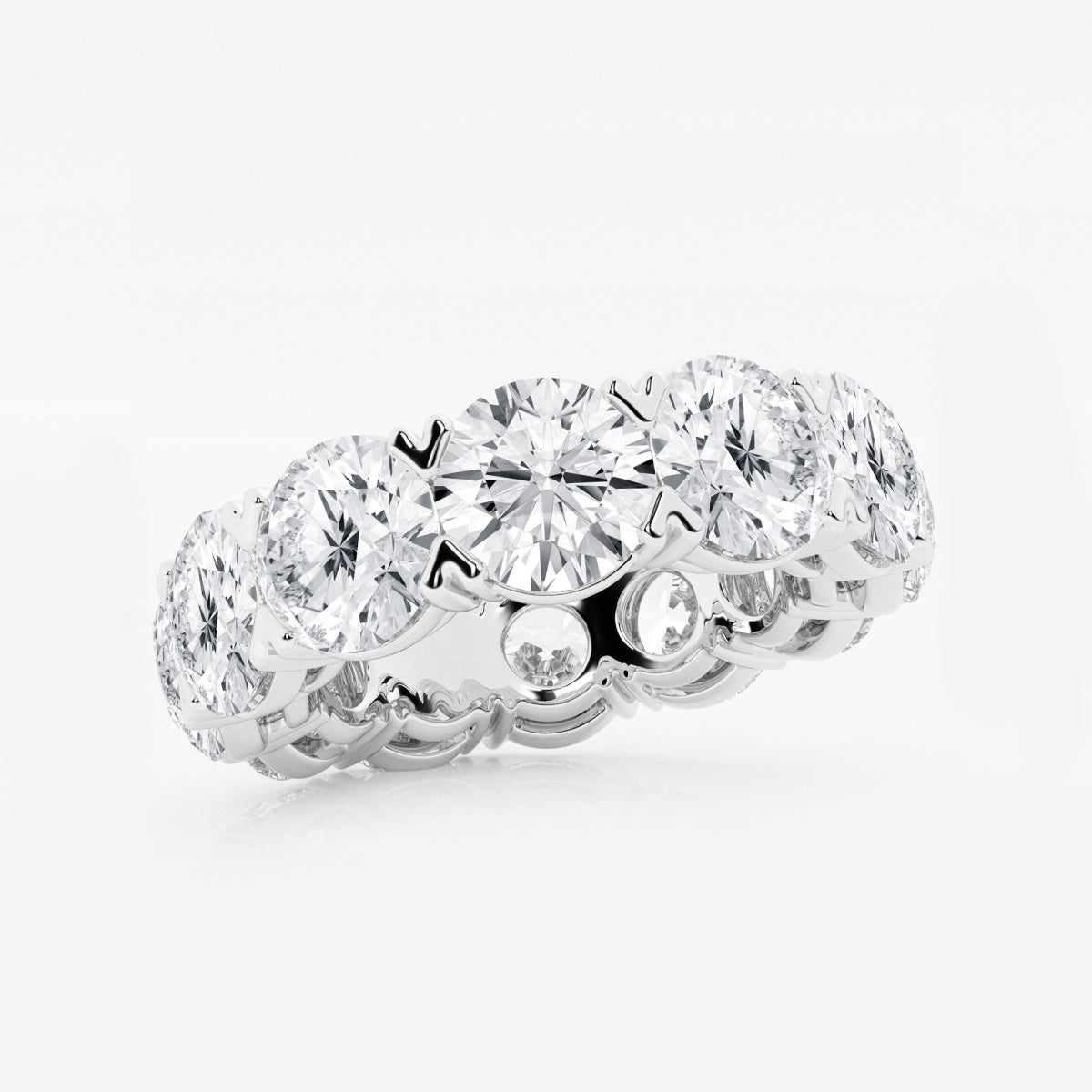 Evangeline - Bold V-Prong Design Wedding Ring