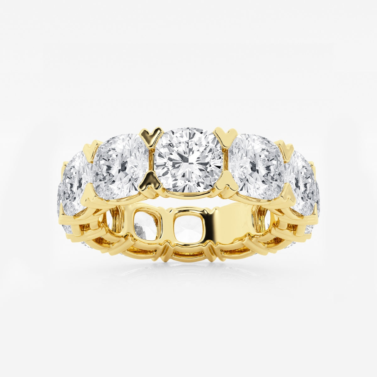 Evangeline - Bold V-Prong Design Wedding Ring