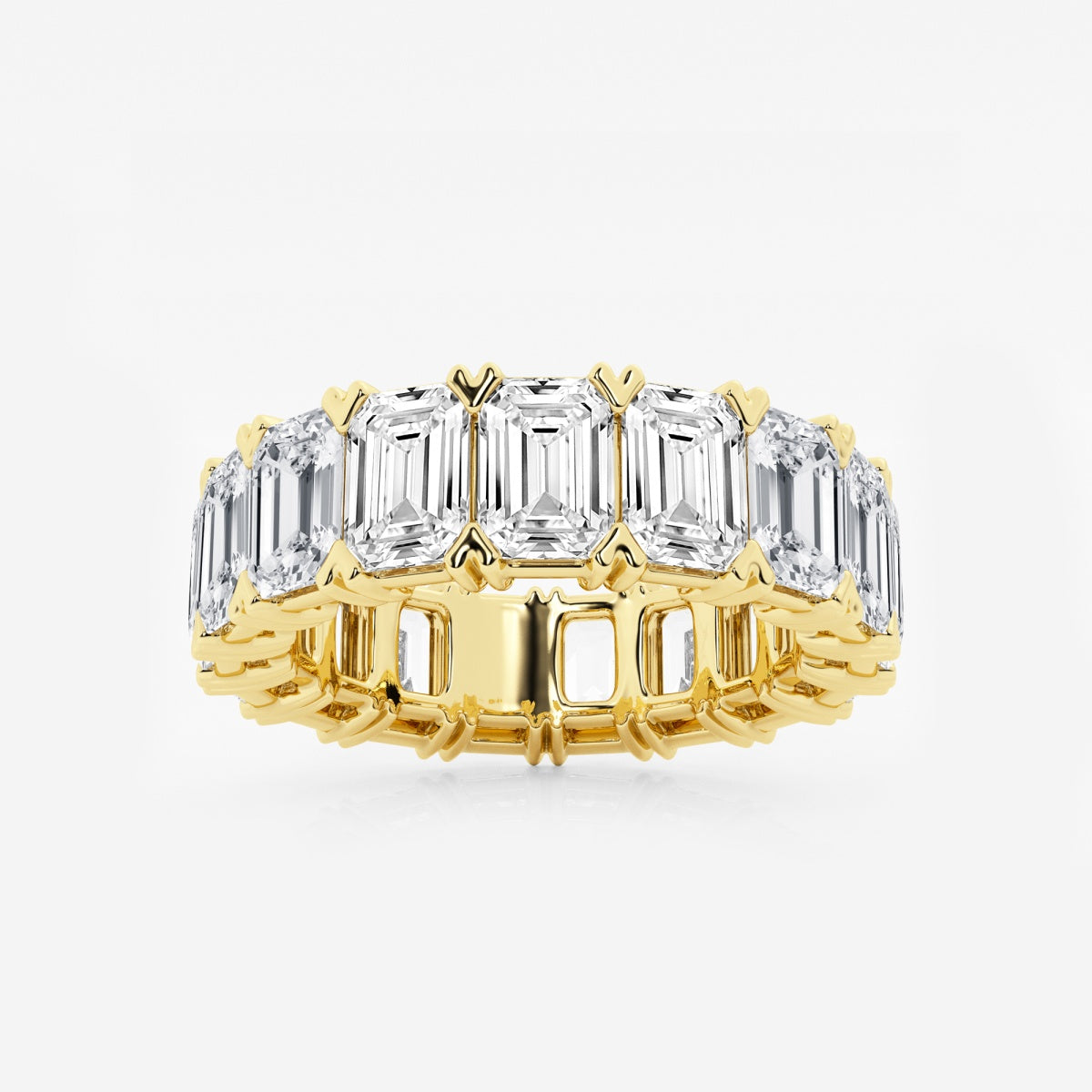 Evangeline - Bold V-Prong Design Wedding Ring