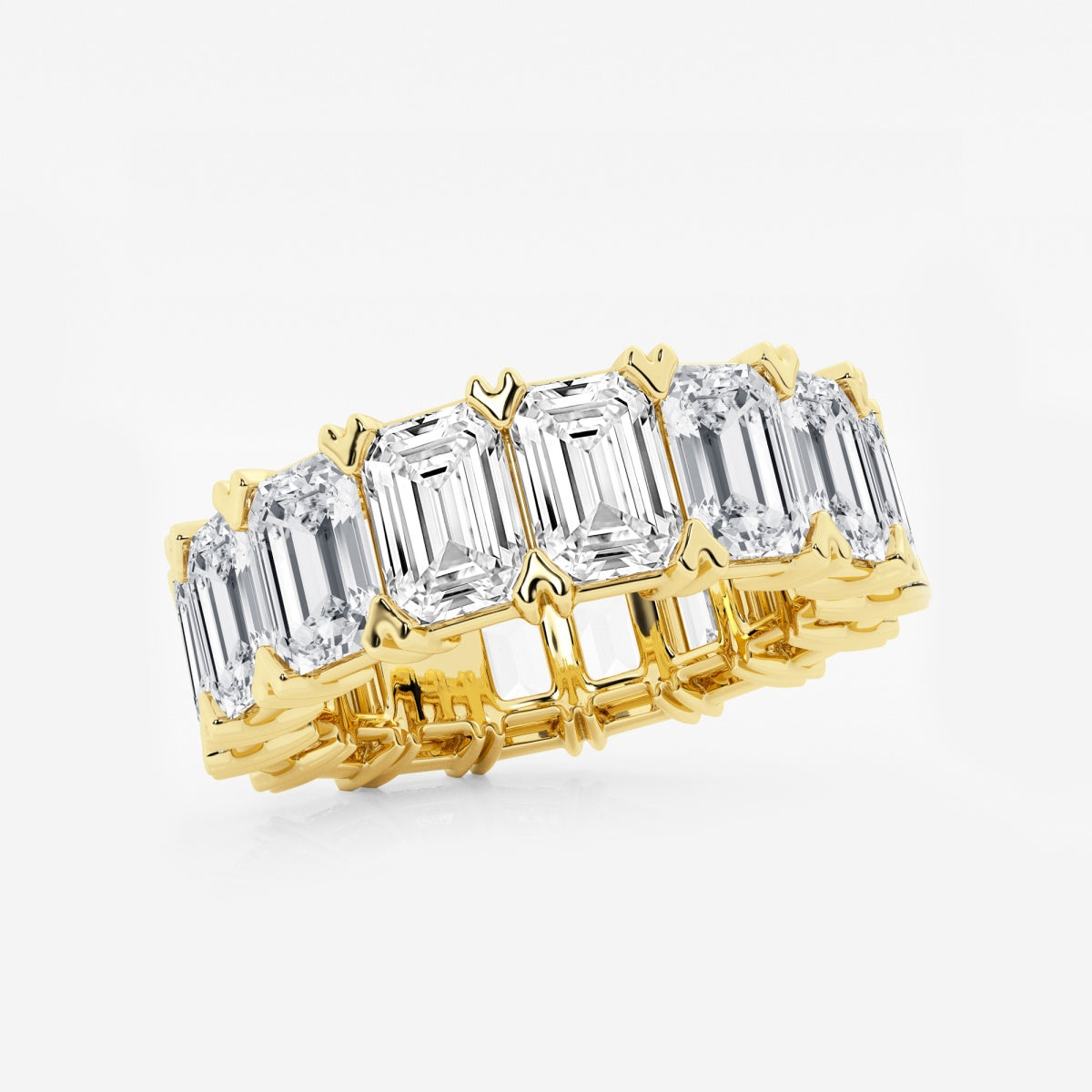 Evangeline - Bold V-Prong Design Wedding Ring