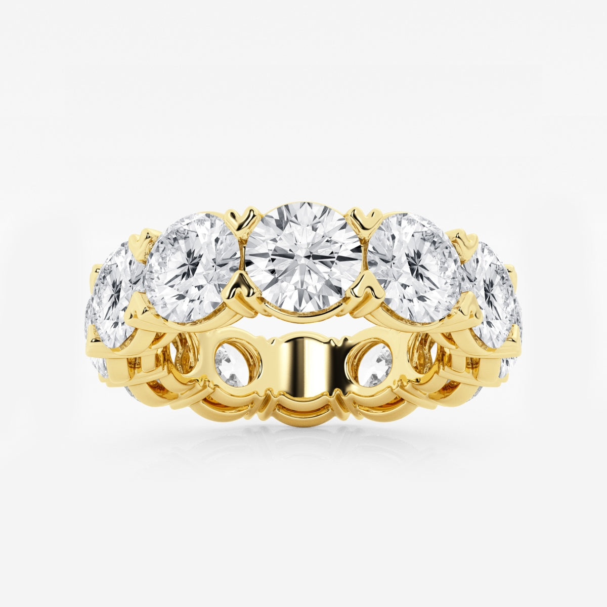 Evangeline - Bold V-Prong Design Wedding Ring