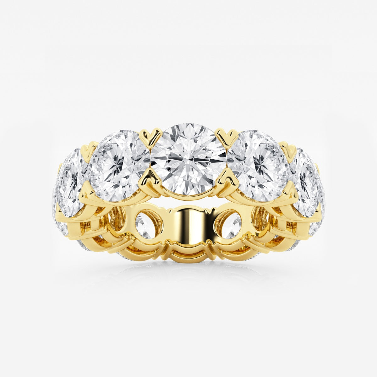 Evangeline - Bold V-Prong Design Wedding Ring