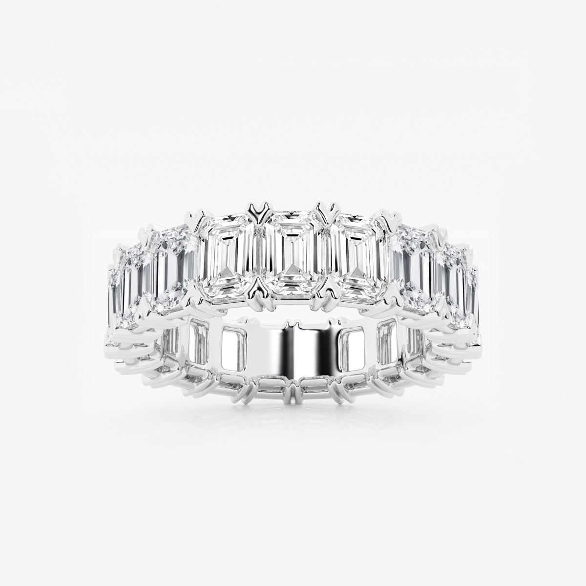 Evangeline - Bold V-Prong Design Wedding Ring