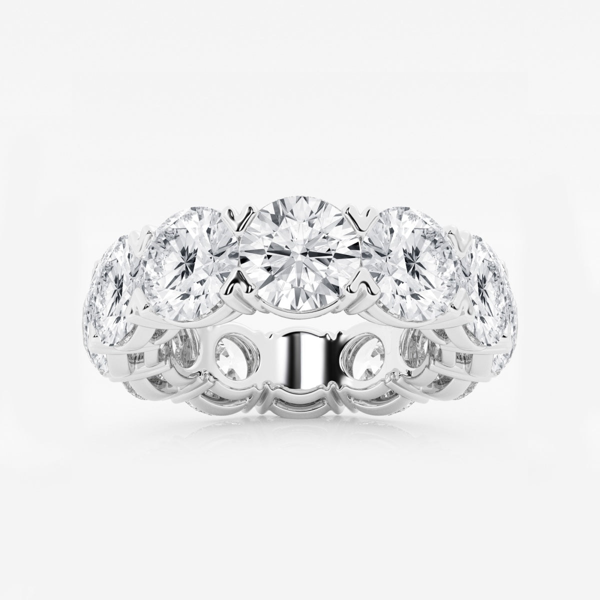 Evangeline - Bold V-Prong Design Wedding Ring