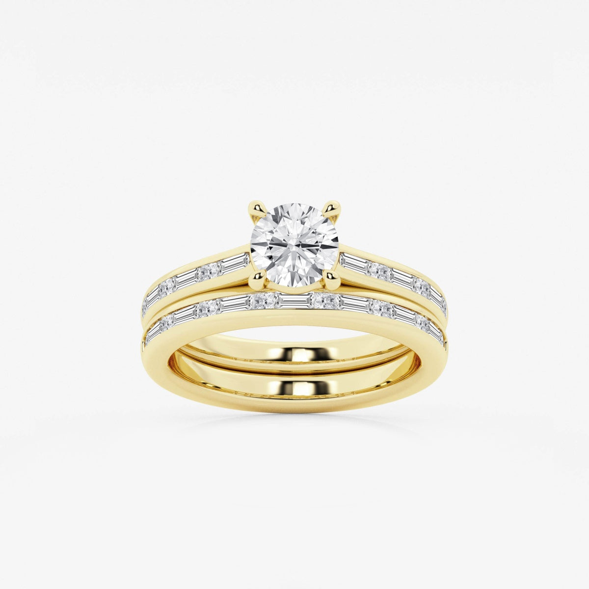 Evangeline - Intricate Side Accents Engagement Ring