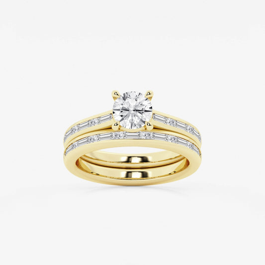 Evangeline - Intricate Side Accents Engagement Ring