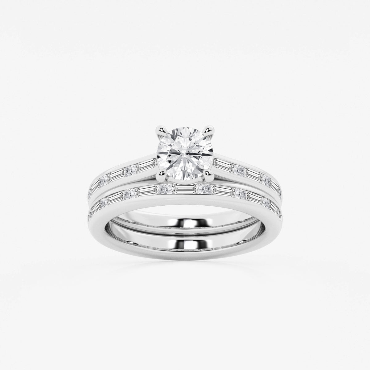 Evangeline - Intricate Side Accents Engagement Ring