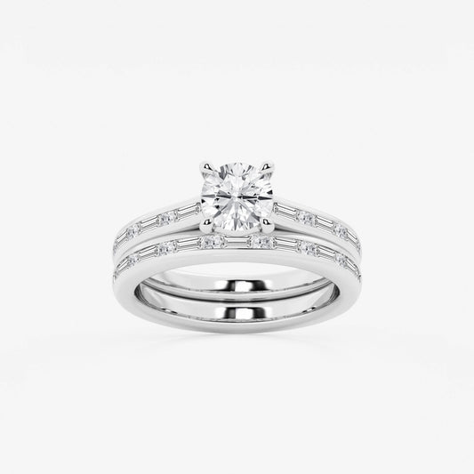 Evangeline - Intricate Side Accents Engagement Ring