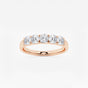 Evelyn - Elegant Five Stone Band Wedding Ring