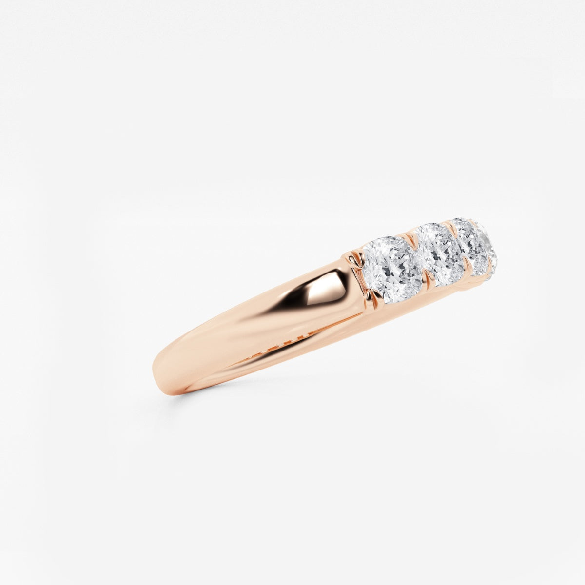 Evelyn - Elegant Five Stone Band Wedding Ring