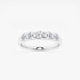 Evelyn - Elegant Five Stone Band Wedding Ring