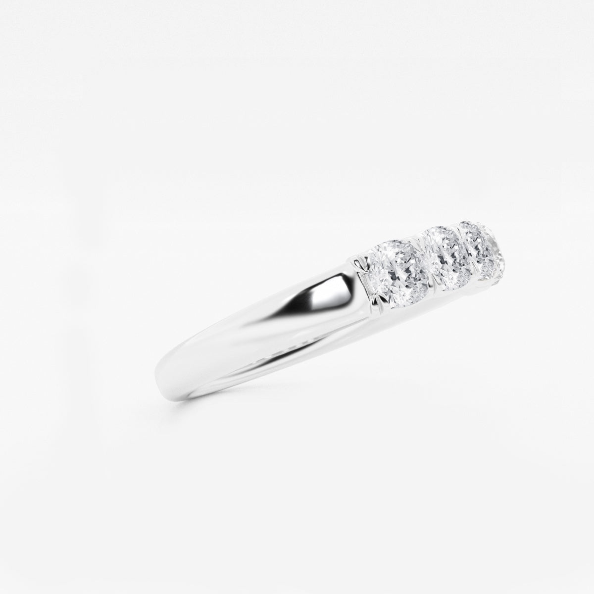 Evelyn - Elegant Five Stone Band Wedding Ring