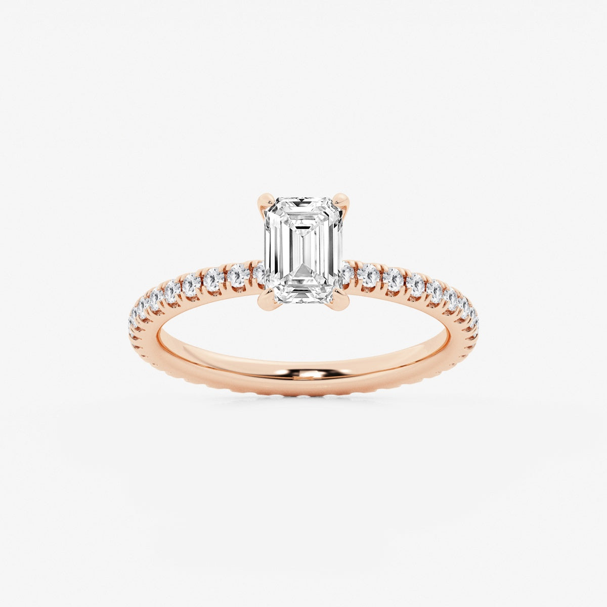 Evelyn - Eternity Side Stones Engagement Ring